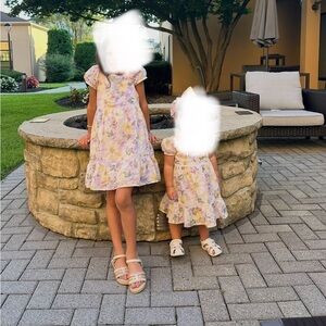 Janie and Jack Pastel Floral Sundress in Yellow & Lavender